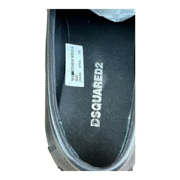DSQUARED2 BEAU Men Penny Loafers Black Leather